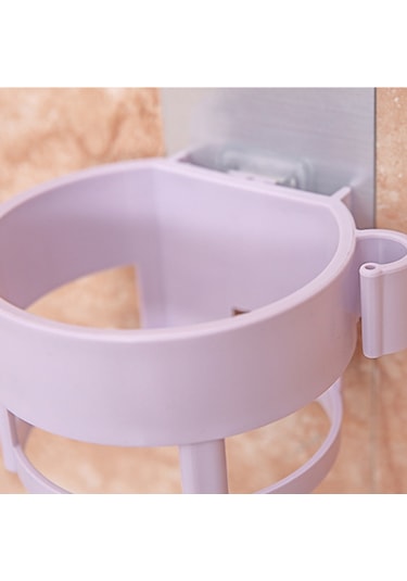 Kosona Banyo Saç Kurutma Makinesi Rafı - Delme Yok, İz Olmayan Yapışkan, Stoklu Satış, Kuzey Avrupa Beji, Abs Malzeme Diğer