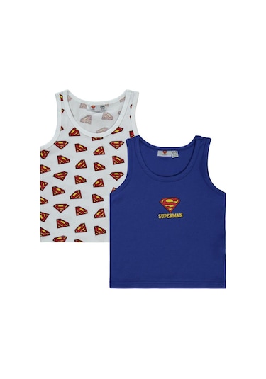 Süperman 2-10 Yaş 2'li Atlet Set Çok Renkli