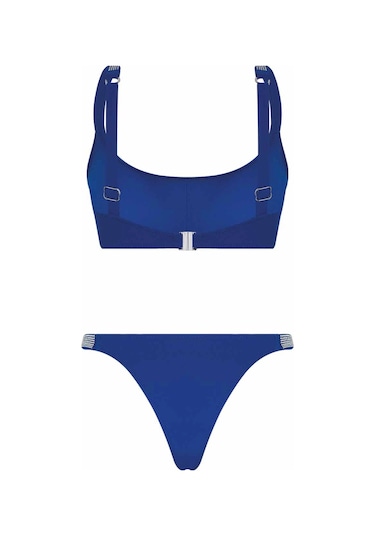 Bonesta Elinnor Love Taş Baskılı Lacivert Atlet Bikini Takımı