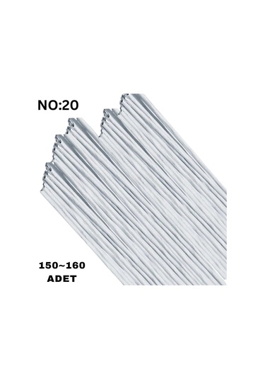 Beyaz Yapay Çiçek Teli, No:20 1.2 Mm - Çiçek Aranjman Yapım Tel
