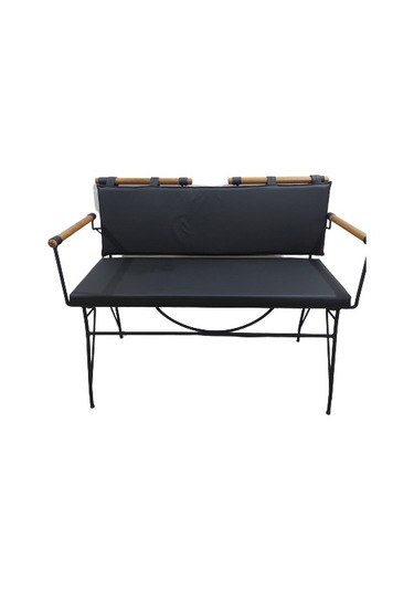 Bengimobilya Sandalye Benc Penyez Klasik Model Metal Çelik Siyah Fırın Boya Si Siyah