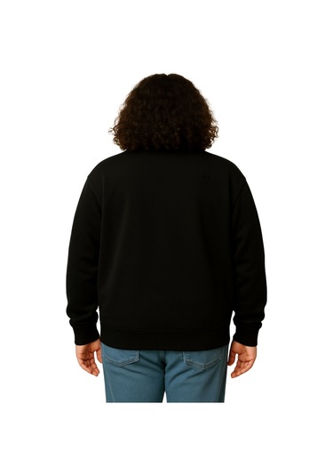 Erkek Büyük Beden 122-158 Kilo Arası İçin Uygun Pamuklu Geniş Kalıp Dik Yaka Fermuarlı Sweat Mont Siyah Erkek Büyük Beden 122-158 Kilo Arası İçin Uygun Pamuklu Geniş Kalıp Dik Yaka Fermuarlı Sweat Mont Siyah