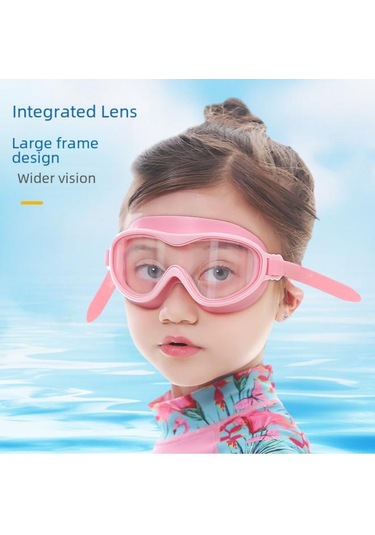 Yeni Erkek Ve Kız Yüzme I Erkek Silikon Buğu Önleyici Hd Dalış Gözlüğü Çocuk Yüzme Gözlüğü Rose Red Çok Renkli
