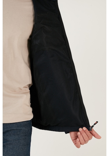 Buratti Su Itici Slim Fit Dik Yaka Softshell Ince Erkek Mont 649003 Lacivert