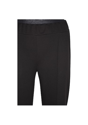 Hesna Kadın Nazlı Kışlık Büyük Beden Astarsız Siyah Pantolon