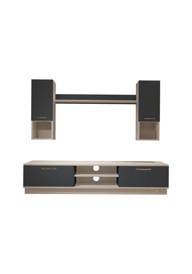 Decoraktiv Eko 5dab Mdf Dvd Tv Ünitesi Tv Sehpası Beyaz - Antrasit
