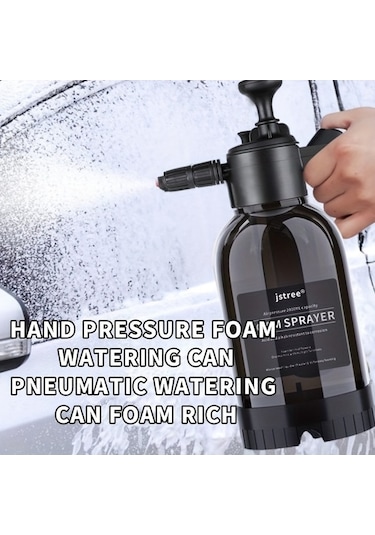 Trendooze 2 L Ayarlanabilir Nozul El Tipi Yüksek Basınçlı Su Püskürtücü - Renk: Siyah, Kullanıcı: Bahçe Ve Temizlik