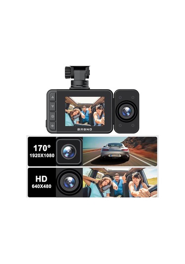 A18 Wifi Araç Kamerası Ön Ve Arka İç Çift Kameralı Araba Dvr, Gece Görüşlü Park Modu