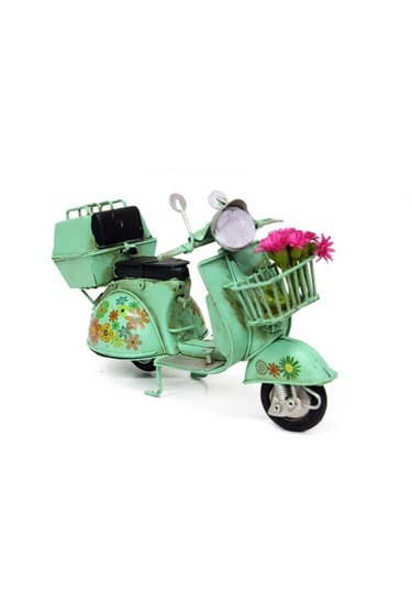 Klc Çiçekli Model Scooter Yeşil