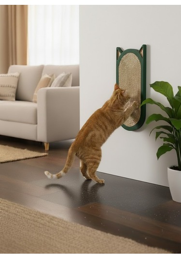 Duvara Monte Edilebilir Kedi Tırmalama Tahtası