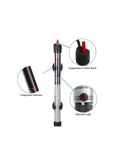 Teltree Akvaryum Otomatik Isıtıcı - 25w Tamamen Su Geçirmez - 20-34 C Ayarlanabilir - Ab Fişli