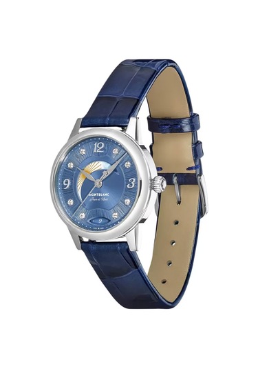 Montblanc Boheme Day & Night 30 Mm Otomatik Saat 133334 Mavi