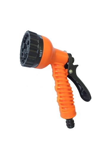 Jeemson Ev Ve Bahçe İçin Turuncu 7.5m Genişletilebilir Su Hortumu, Yüksek Basınçlı Fıçı Ve Bağlantı Aksesuarlarıyla Tam Set Turuncu