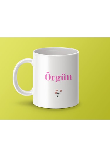 Örgün İsimli Kupa Bardak, İsimli Bardak, Hediye Kupa Bardak, Kahve Kupa Bardak