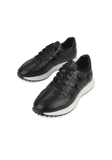 Ziya, Erkek Hakiki Deri Sneaker 1531026z315 Siyah 1531026z315 000 Siyah