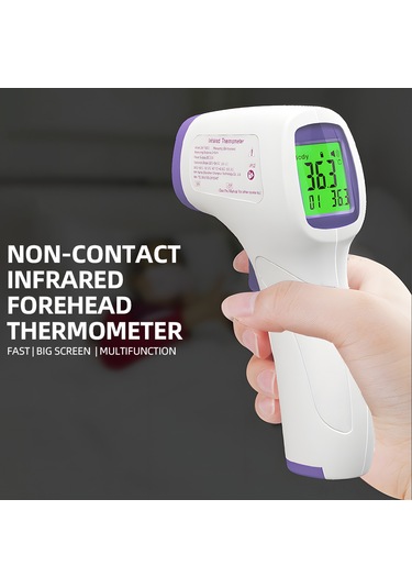 Geeksen Ck-t1503 Kızılötesi Alın Termometresi - Anında Ölçüm, Renkli Ekran, C/ F Geçişli