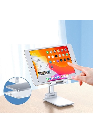 Pembe Vaorlo Taşınabilir Katlanabilir Telefon Tutucu Kaymaz Standı İphone 11 12pro Katlama Masa Tutucu Ipad Xiaomi Huawei Samsung Uyumlu Tablet