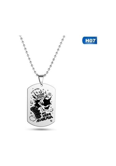 H07 My Hero Academia Anime Cosplay Kolye İskelet Erkek Kolye Kolye Erkekler Takı Için Çok Renkli