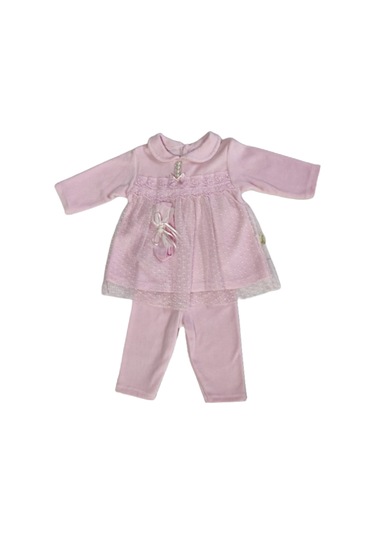 Becol kız bebe alt üst takım pembe tüllü n0 12 Pembe