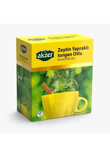 Akzer Zeytin Yaprağı Isırgan Otlu Çay 60'lı