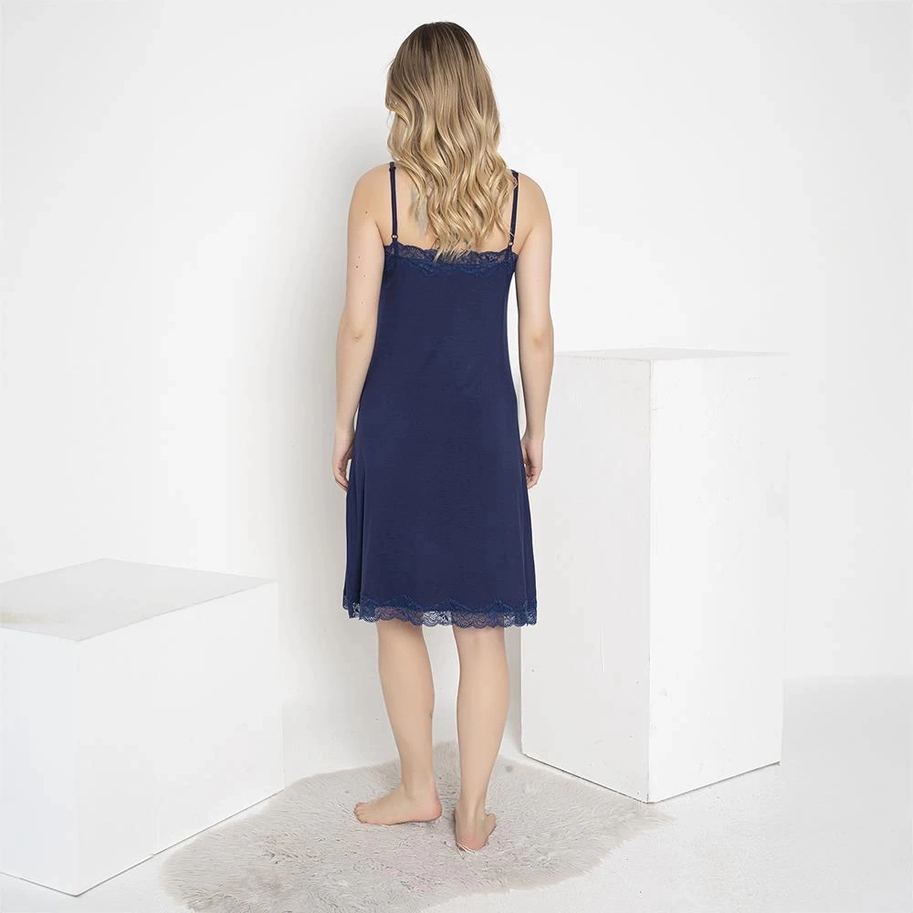 Confeo C840-601 Kadın Viskon İp Askılı Gecelik Kırmızı