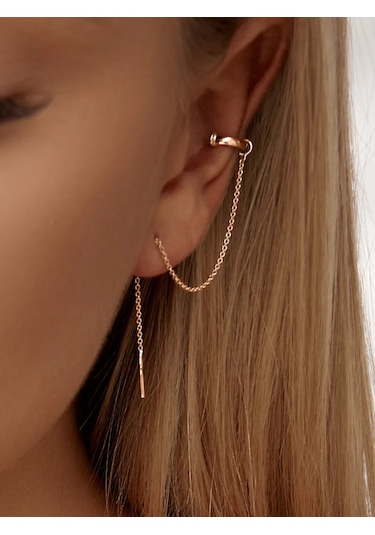 Zoloto Russkih Uzun, 925 Ayar Gümüş Kaplama Zincirli Bilezik 49362457 Altın