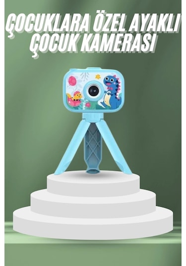 Buğz Çocuklara Özel Ayaklı Mini Fotoğraf Makinesi Dijital Lcd Ekran