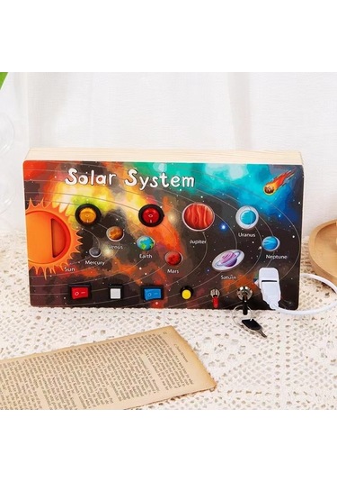 Pazly Panosu Oyuncakları Öğrenme Led İçin Geeroyoo Eğlenceli Eğitici Devre Çocuklar Ahşap - Vn