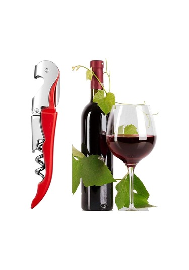 Xınqıus 3'lü Paket Tirbuşon Ağır Hizmet Açacağı Seti, Sıvı Kesici Ve Şişe Açacağı Anahtarı Garsonlar İçin, Ev Kırmızı Çok Renkli