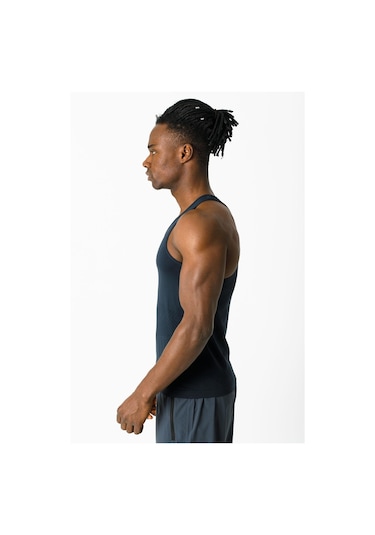 Maraton Active Ekstra Slim Erkek Atlet Yaka Kolsuz Training Lacivert Atlet 824011-Lacivert