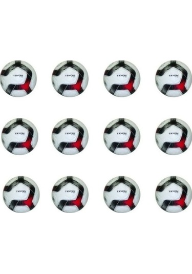 Tryon Ft-180 Kırmızı Beyaz Futbol Topu 12 Adet Koli Beyaz - Kırmızı