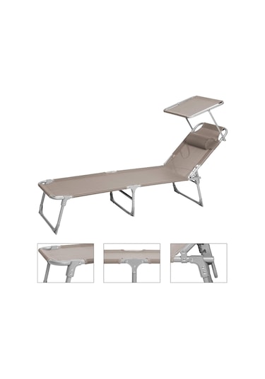 Songmics Gcb192k01 Şezlong, Katlanabilir, 193 X 53 X 29 Cm, Taşım Diğer