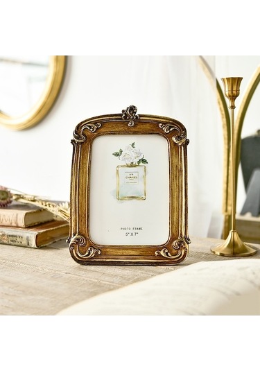 Rogfer Retro İmitasyon Ahşap Ev Dekorasyonu Fotoğraf Çerçeveleri, Özellikleri: Kare-7 İnç