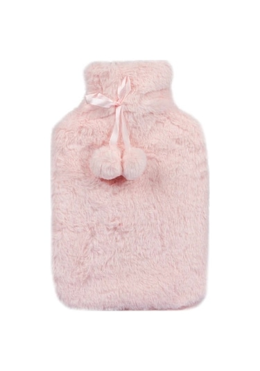 Naturalove Ponponlu Sıcak Su Torbası Pembe