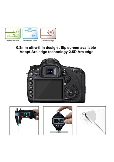 Puluz 2.5d 9h Canon 5d Mark Iıı İçin Temperli Cam Filmi