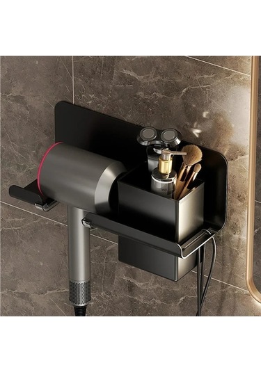 Jialan Saklama Kutusu Dayanıklı Alüminyum Alaşım Saç Kurutma A Siyah