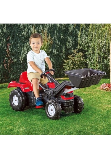 Dolu Oyuncak Kepçeli Traktör Pedallı