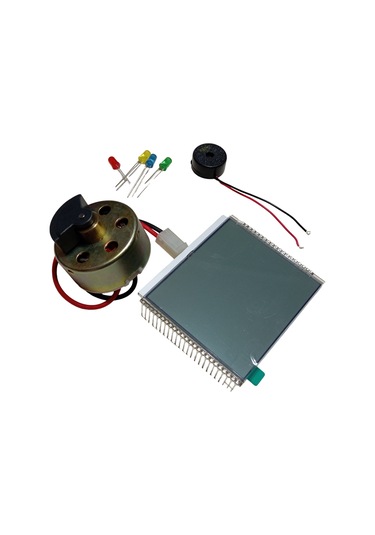 Elektrik Üreten Dinamo Motor Parmak İle Çevrilebilen Led, Panel Ve Buzzer Çalıştıran Hobi Deney Seti