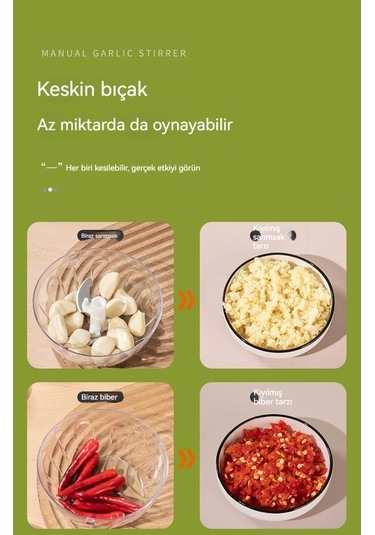 Pazly Yeşil Sarımsak Manuel Jian Fan Çektirmesi We Yeşil