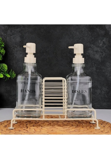 Mien Sıvı Sabunluk 2 Li Standlı Krem 2116420-w