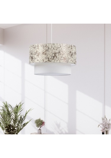 Pasta Tekli Sarkıt Avize Zeytin Dalı Yatak Odası Salon Oturma Odası Sarkıt Beyaz - Kahverengi