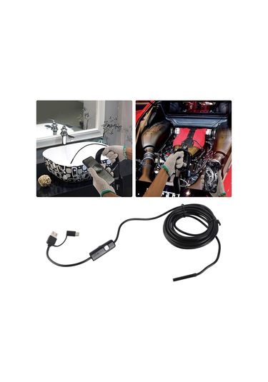 Suofeng 5.5mm Usb Type-c Endoskop Kamerası - 5m Sabit Kablolu, Led Işıklı, Ip67 Su Geçirmez, Android/windows Uyumlu, Otomobil Ve Ev İçin