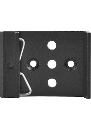 Youtek 35mm Din Rayı Sabitleyici Klem 5 Delikli, Aluminyum, Pürüzlü Siyah Diğer