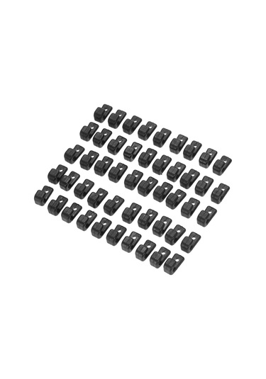 Konesam 50 Adet Nylon J Kanca, Gemi Sahnesi İçin Bungee Kordon Takımı, Dayanıklı Konstruksiyon, Kolay Kurulum 4mm Cıvata/riveti Uyumlu