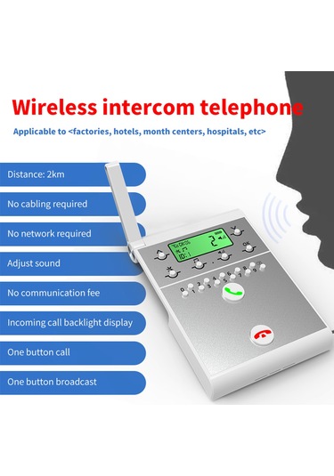 Kablosuz İnterkom Sistemi Akıllı Dijital Sesli Arama Hs6964s-2