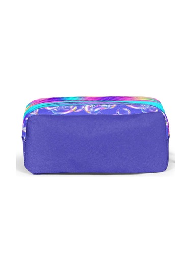 Coral High Kids Lavanta Pembe Baloncuk Desenli İki Bölmeli Kalem Çantası 12089