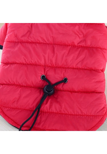 Lemestar Küçük Köpekler İçin Kışlık Hafif Isı Sağlayan Rüzgar Engellli Pamuklu Mont - Gri Xl