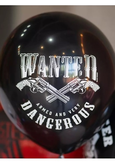 Riota Gangster Parti İçin Balon Seti 15 Adet 244024849 BEYAZ