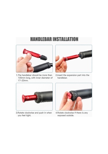 Samdoo Alüminyum Çelik Nylon Bisiklet Lastik Tamir Aleti, Vakuum Lastik İçin Uçak, 5 Adet Tamir Şeridi Ve Direksiyon Ucu Tıkanıklıkları, Kırmızı