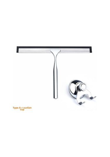 Mufunye Ev Kullanıma Zincirli Çelik Ve Çinko Alaşımlı Cam Temizleyici, Siyah Reçine Şeritli, Süper Emici, Tek Taraflı, Paspaslı, 40 Adet Kutulu Paket Diğer